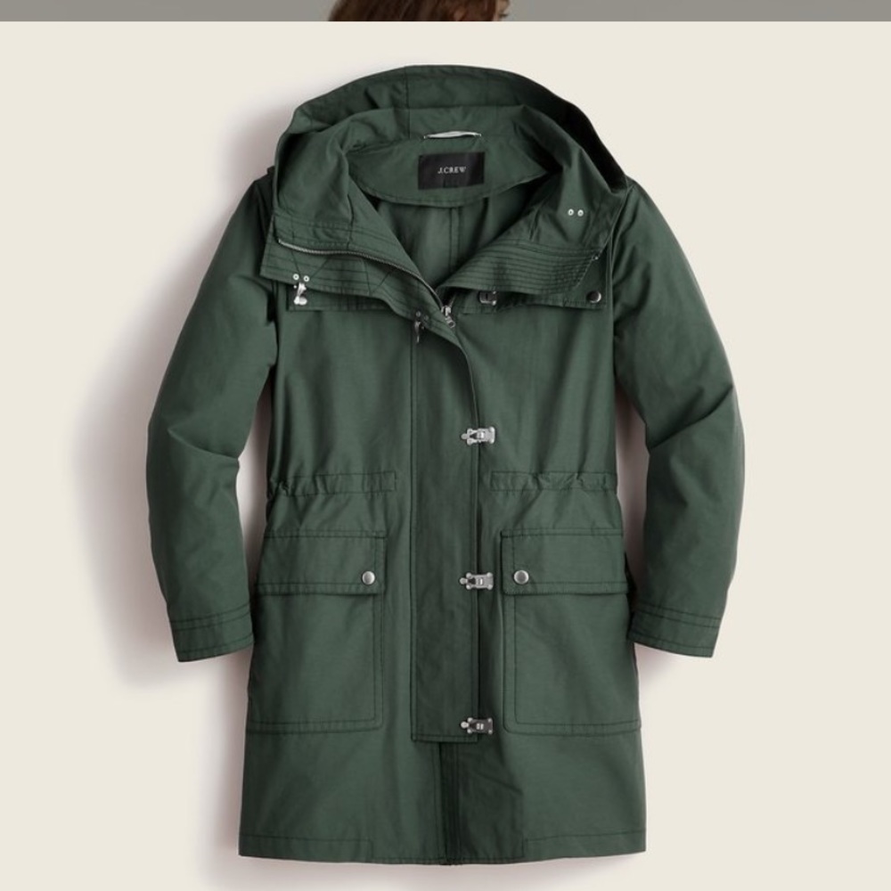 NWT J. Crew Light Weight Utility Jacket in Vintage Pine - Size M